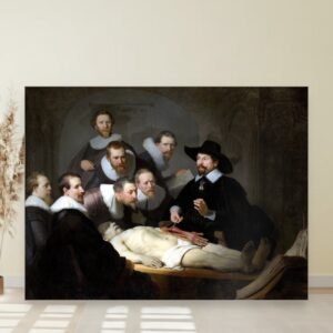 Anatomska lekcija doktora Nicolaesa Tulpa, Rembrandt van Rijn, Anatomy lesson by Dr Nicolaes Tulp, slika na platnu