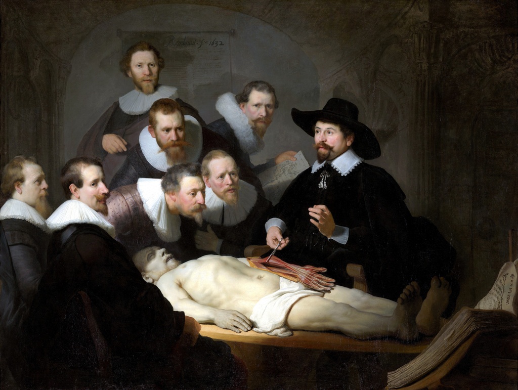 Anatomska lekcija doktora Nicolaesa Tulpa, Rembrandt van Rijn, Anatomy lesson by Dr Nicolaes Tulp, slika na platnu 8 Anatomska lekcija doktora Nicolaesa Tulpa, Rembrandt van Rijn, Anatomy lesson by Dr Nicolaes Tulp, slika na platnu - Slika 8