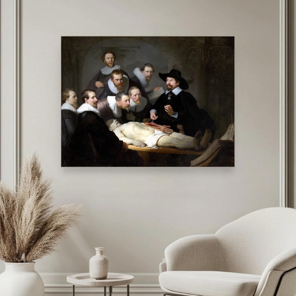 Anatomska lekcija doktora Nicolaesa Tulpa, Rembrandt van Rijn, Anatomy lesson by Dr Nicolaes Tulp, slika na platnu 3 Anatomska lekcija doktora Nicolaesa Tulpa, Rembrandt van Rijn, Anatomy lesson by Dr Nicolaes Tulp, slika na platnu - Slika 3