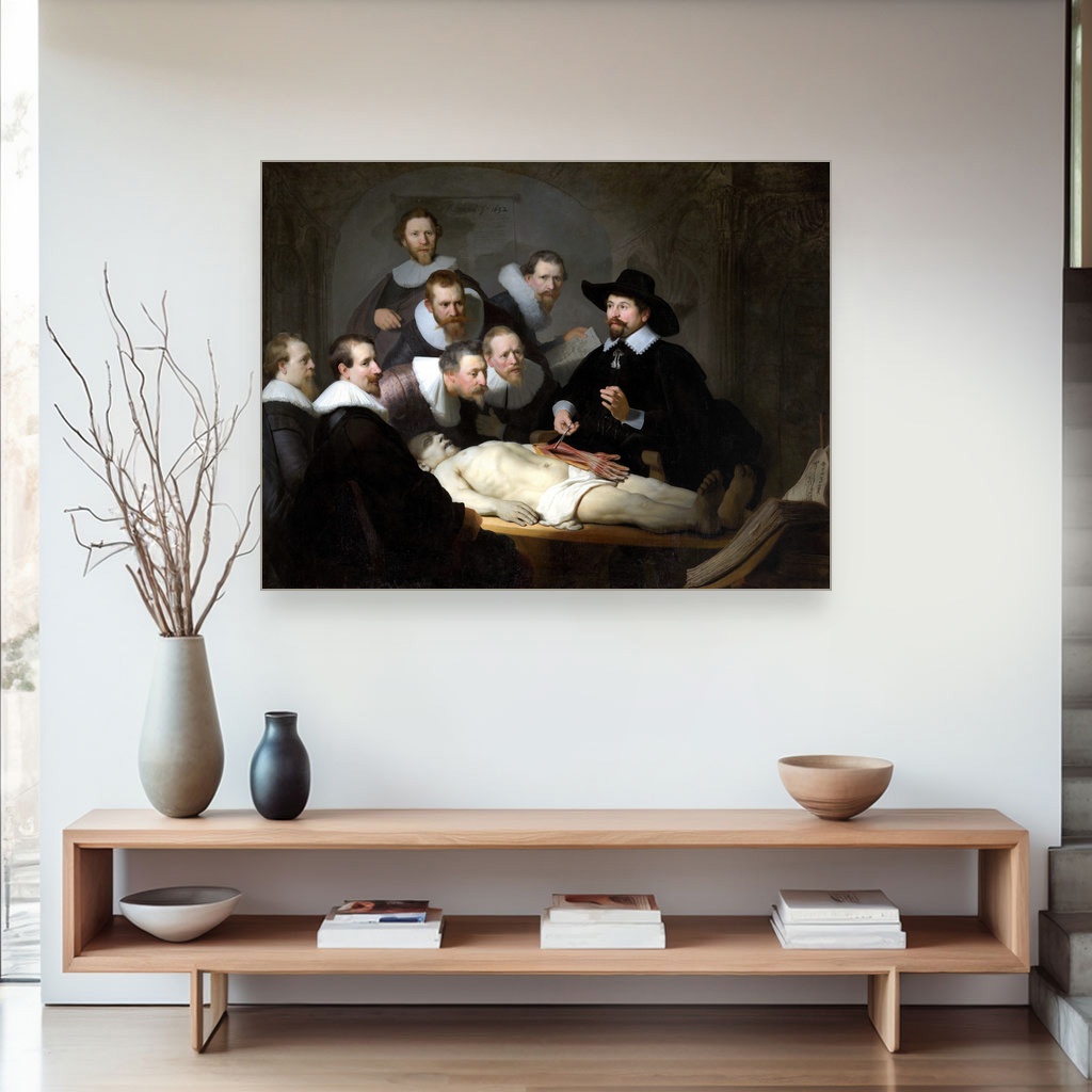 Anatomska lekcija doktora Nicolaesa Tulpa, Rembrandt van Rijn, Anatomy lesson by Dr Nicolaes Tulp, slika na platnu 4 Anatomska lekcija doktora Nicolaesa Tulpa, Rembrandt van Rijn, Anatomy lesson by Dr Nicolaes Tulp, slika na platnu - Slika 4