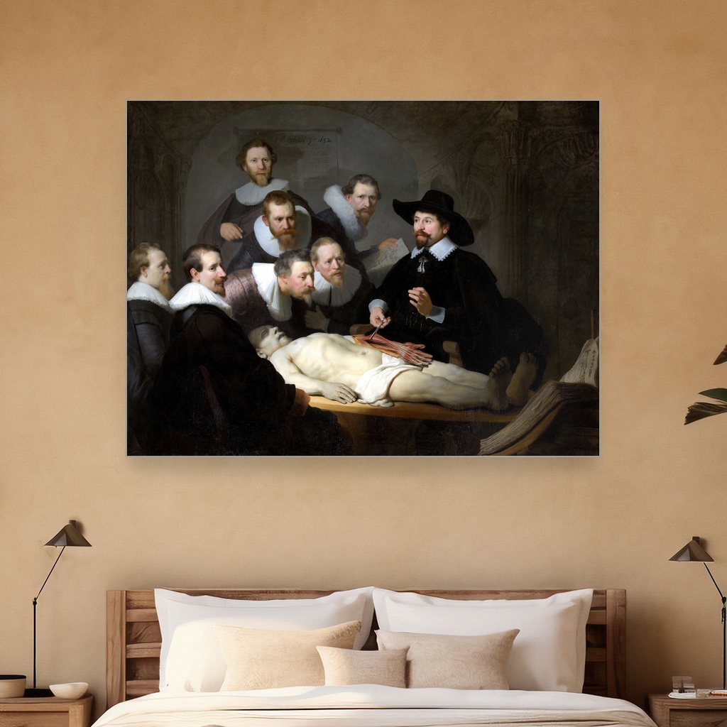 Anatomska lekcija doktora Nicolaesa Tulpa, Rembrandt van Rijn, Anatomy lesson by Dr Nicolaes Tulp, slika na platnu 5 Anatomska lekcija doktora Nicolaesa Tulpa, Rembrandt van Rijn, Anatomy lesson by Dr Nicolaes Tulp, slika na platnu - Slika 5