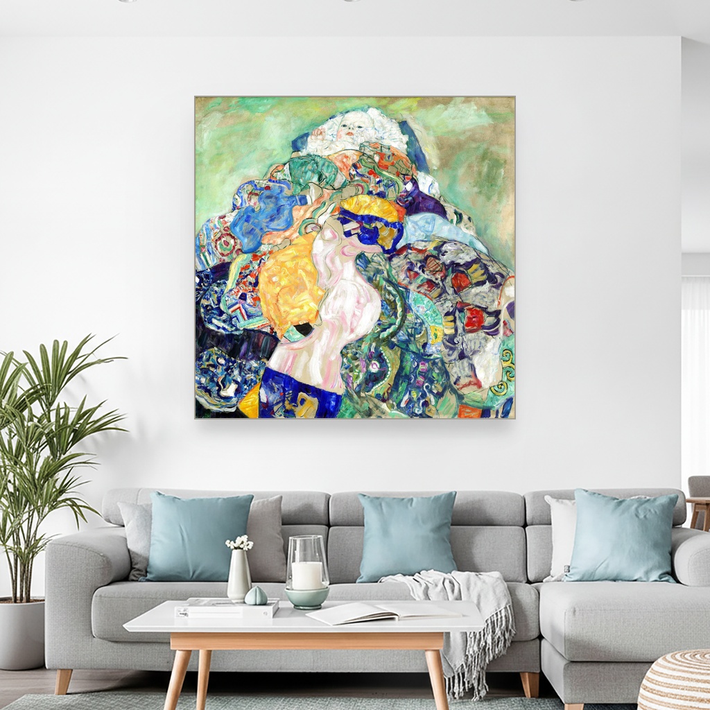 Beba u kolevci, Gustav Klimt, Baby Cradle, slika na platnu 2 Beba u kolevci, Gustav Klimt, Baby Cradle, slika na platnu - Slika 2