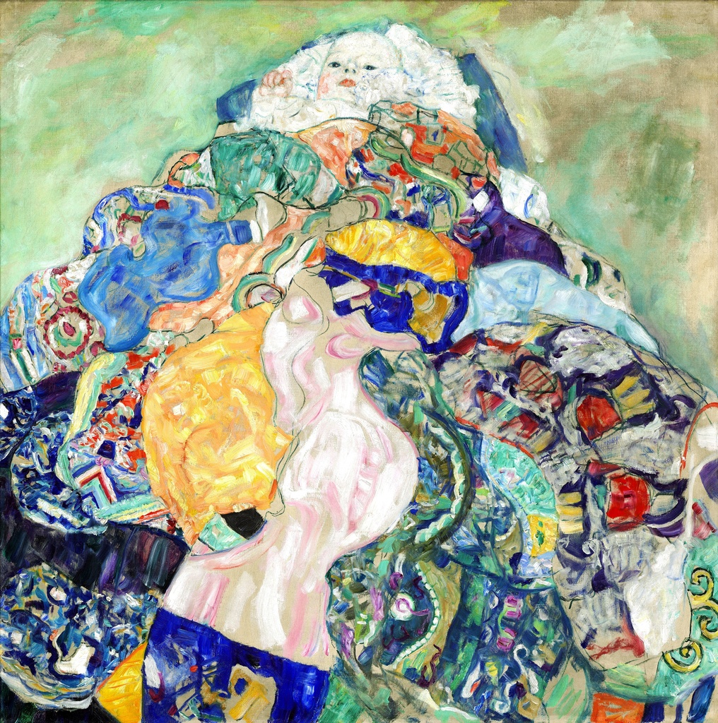 Beba u kolevci, Gustav Klimt, Baby Cradle, slika na platnu 8 Beba u kolevci, Gustav Klimt, Baby Cradle, slika na platnu - Slika 8