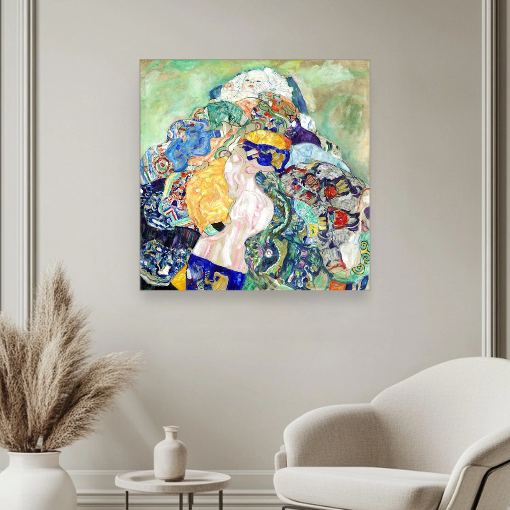 Beba u kolevci, Gustav Klimt, Baby Cradle, slika na platnu 3 Beba u kolevci, Gustav Klimt, Baby Cradle, slika na platnu - Slika 3