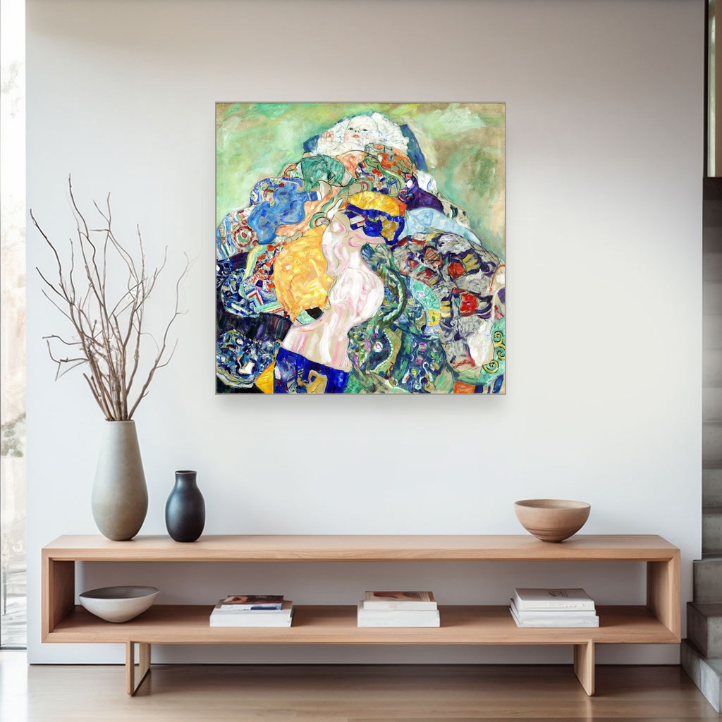 Beba u kolevci, Gustav Klimt, Baby Cradle, slika na platnu 4 Beba u kolevci, Gustav Klimt, Baby Cradle, slika na platnu - Slika 4