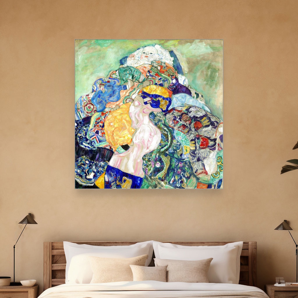 Beba u kolevci, Gustav Klimt, Baby Cradle, slika na platnu 5 Beba u kolevci, Gustav Klimt, Baby Cradle, slika na platnu - Slika 5