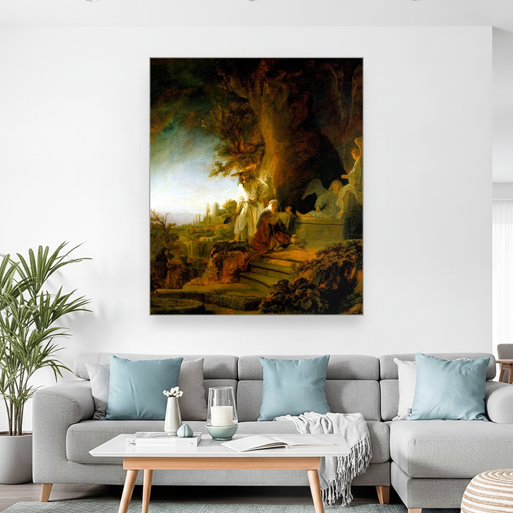 Hristos i sveta Marija Magdalena na grobu, Rembrandt van Rijn, Christ and St Mary Magdalen at the Tomb, slika na platnu 2 Hristos i sveta Marija Magdalena na grobu, Rembrandt van Rijn, Christ and St Mary Magdalen at the Tomb, slika na platnu - Slika 2