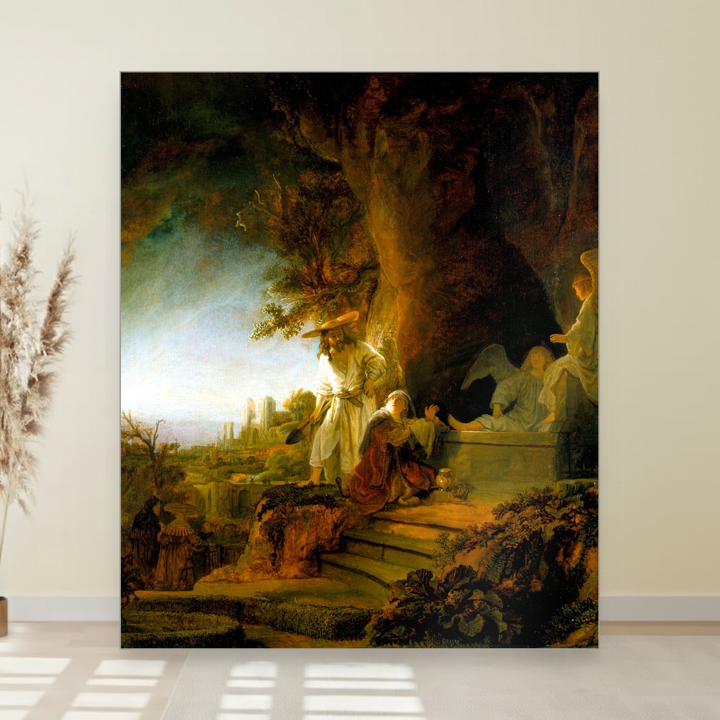 Hristos i sveta Marija Magdalena na grobu, Rembrandt van Rijn, Christ and St Mary Magdalen at the Tomb, slika na platnu 1 Hristos i sveta Marija Magdalena na grobu, Rembrandt van Rijn, Christ and St Mary Magdalen at the Tomb, slika na platnu