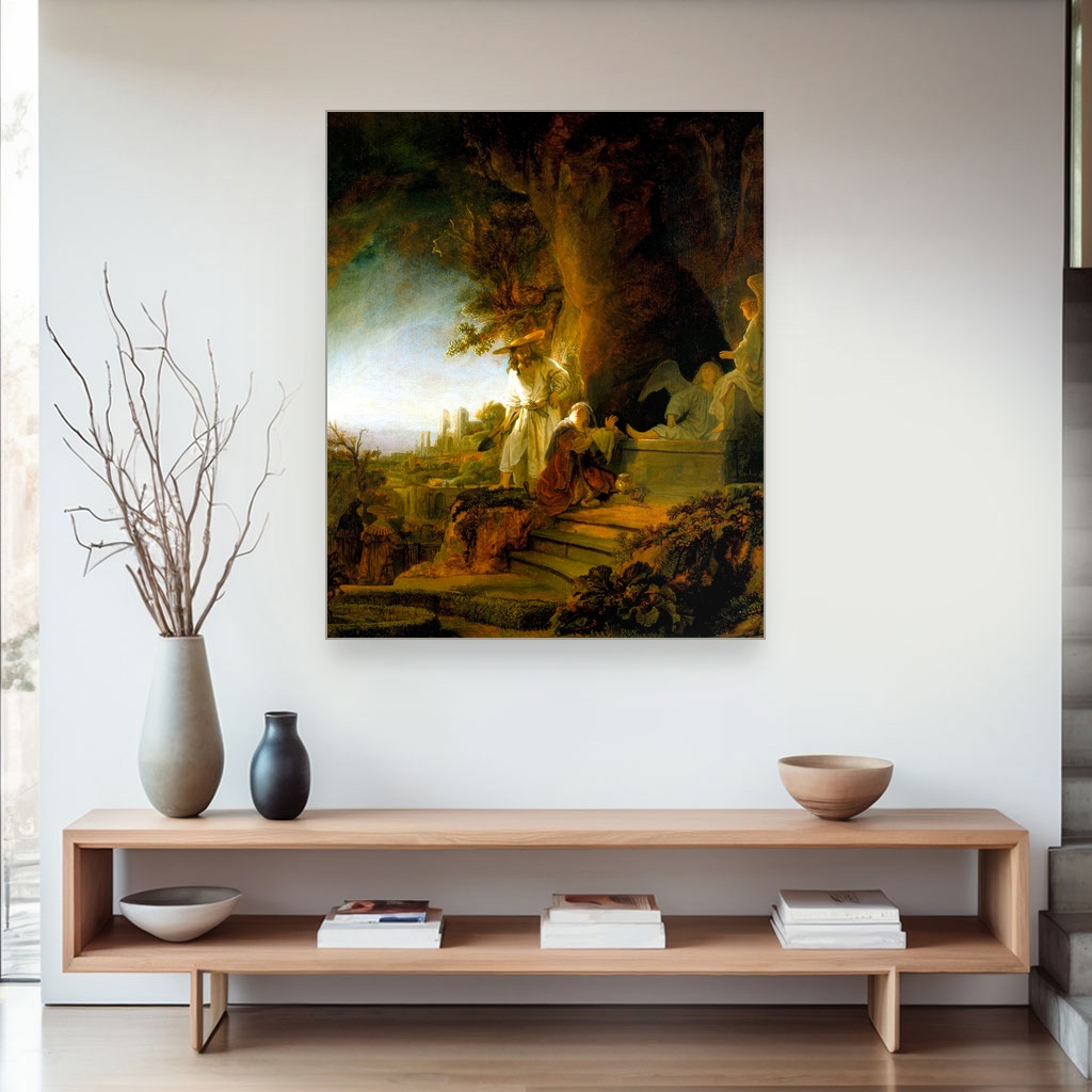 Hristos i sveta Marija Magdalena na grobu, Rembrandt van Rijn, Christ and St Mary Magdalen at the Tomb, slika na platnu 4 Hristos i sveta Marija Magdalena na grobu, Rembrandt van Rijn, Christ and St Mary Magdalen at the Tomb, slika na platnu - Slika 4