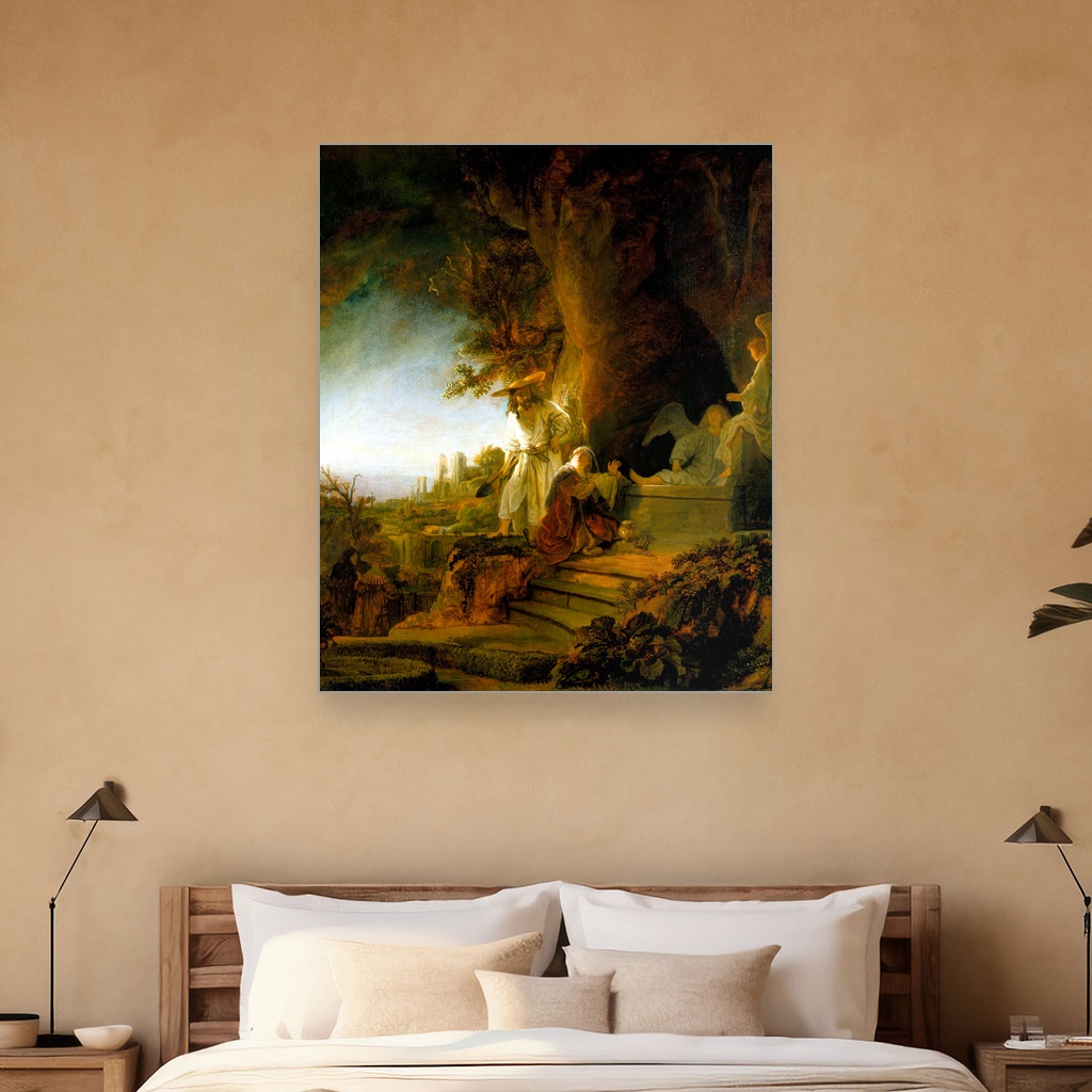 Hristos i sveta Marija Magdalena na grobu, Rembrandt van Rijn, Christ and St Mary Magdalen at the Tomb, slika na platnu 5 Hristos i sveta Marija Magdalena na grobu, Rembrandt van Rijn, Christ and St Mary Magdalen at the Tomb, slika na platnu - Slika 5