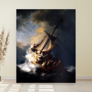Hristos u oluji na Galilejskom moru, Rembrandt van Rijn, Christ in the Storm on the Sea of Galilee, slika na platnu