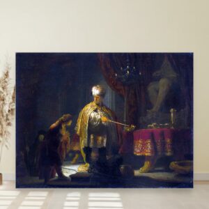 Danijel i Kir uoči idola Bela, Rembrant van Rajn, Daniel and Cyrus Before the Idol Bel, slika na platnu