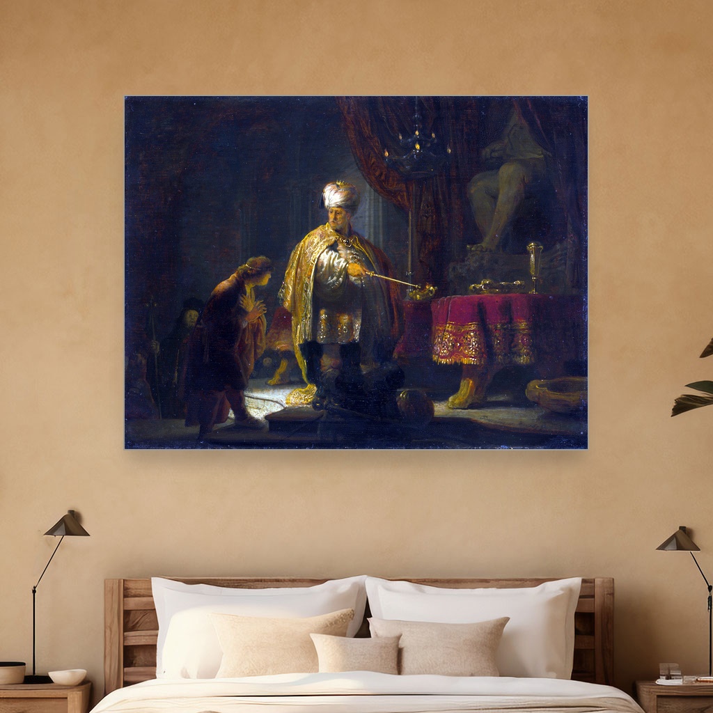 Danijel i Kir uoči idola Bela, Rembrant van Rajn, Daniel and Cyrus Before the Idol Bel, slika na platnu 5 Danijel i Kir uoči idola Bela, Rembrant van Rajn, Daniel and Cyrus Before the Idol Bel, slika na platnu - Slika 5