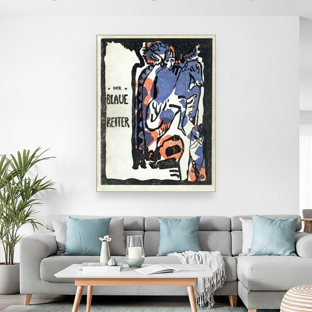 Plavi jahač, Wassily Kandinsky i Franz Marc, Der Blaue Reiter, slika na platnu 2 Plavi jahač, Wassily Kandinsky i Franz Marc, Der Blaue Reiter, slika na platnu - Slika 2