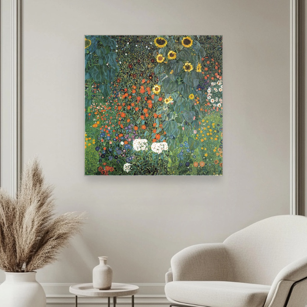 Bašta na farmi sa suncokretima, Gustav Klimt, Farm Garden with Sunflowers, slika na platnu 3 Bašta na farmi sa suncokretima, Gustav Klimt, Farm Garden with Sunflowers, slika na platnu - Slika 3