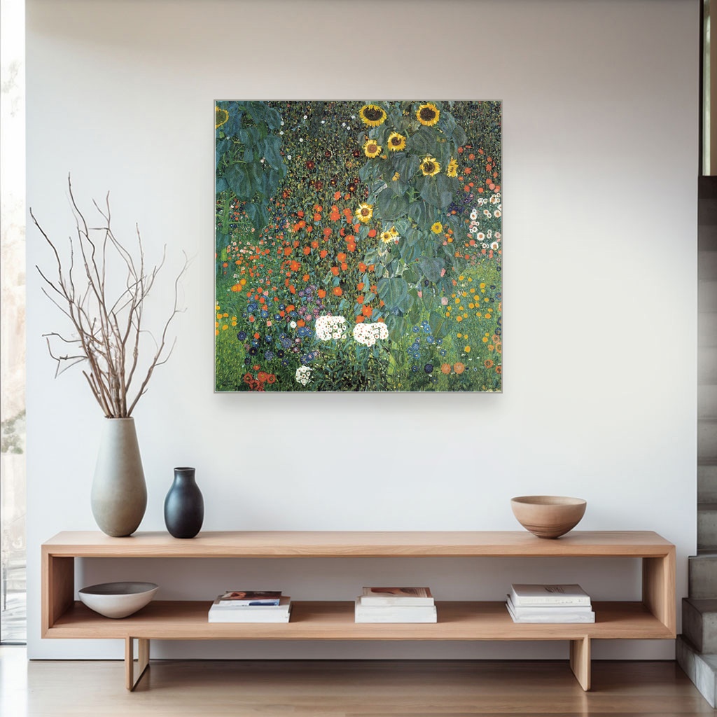 Bašta na farmi sa suncokretima, Gustav Klimt, Farm Garden with Sunflowers, slika na platnu 4 Bašta na farmi sa suncokretima, Gustav Klimt, Farm Garden with Sunflowers, slika na platnu - Slika 4