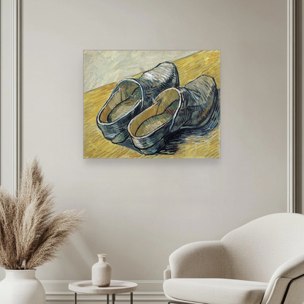 Par kožnih klompi, Vincent van Gogh, A Pair of Leather Clogs, slika na platnu 3 Par kožnih klompi, Vincent van Gogh, A Pair of Leather Clogs, slika na platnu - Slika 3