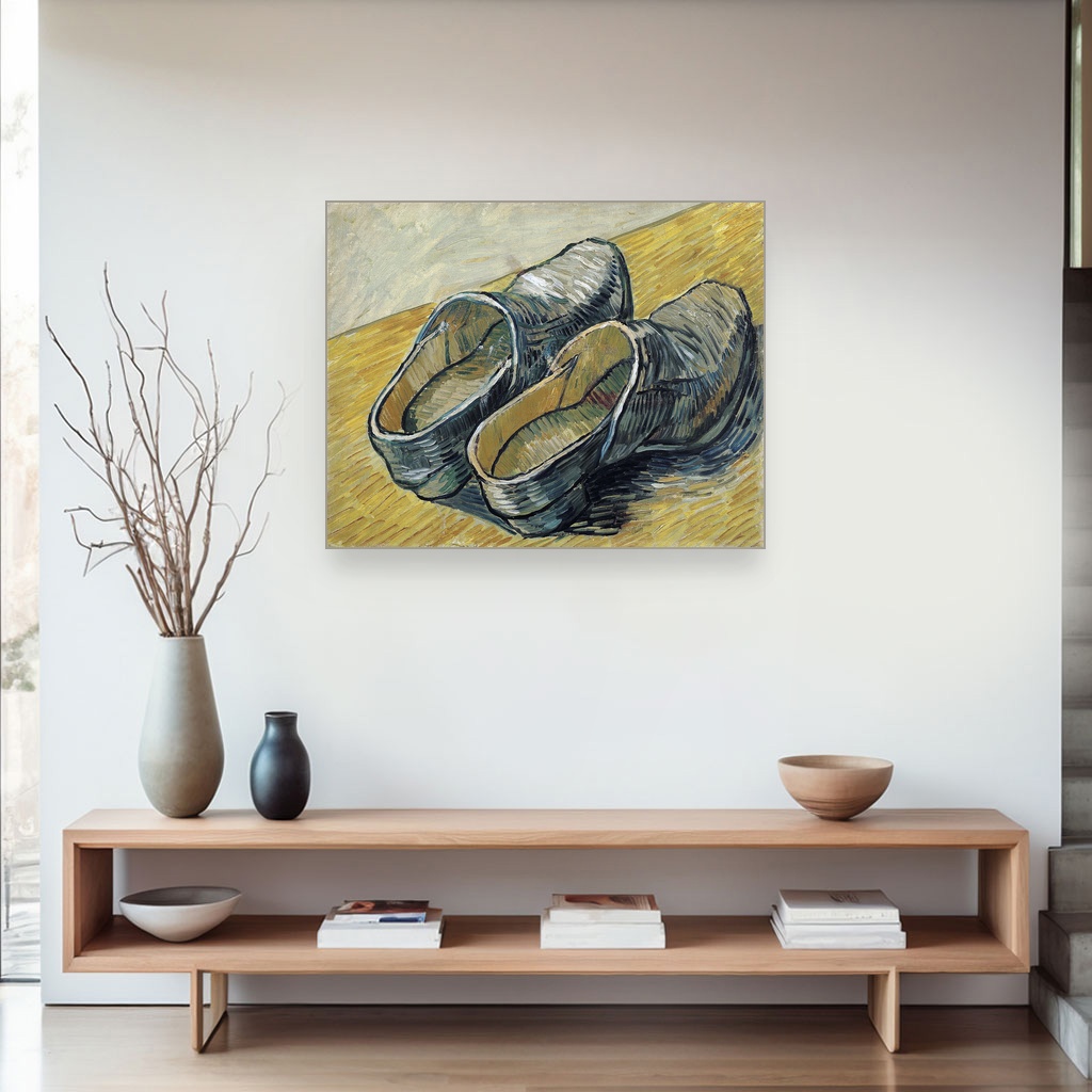 Par kožnih klompi, Vincent van Gogh, A Pair of Leather Clogs, slika na platnu 4 Par kožnih klompi, Vincent van Gogh, A Pair of Leather Clogs, slika na platnu - Slika 4