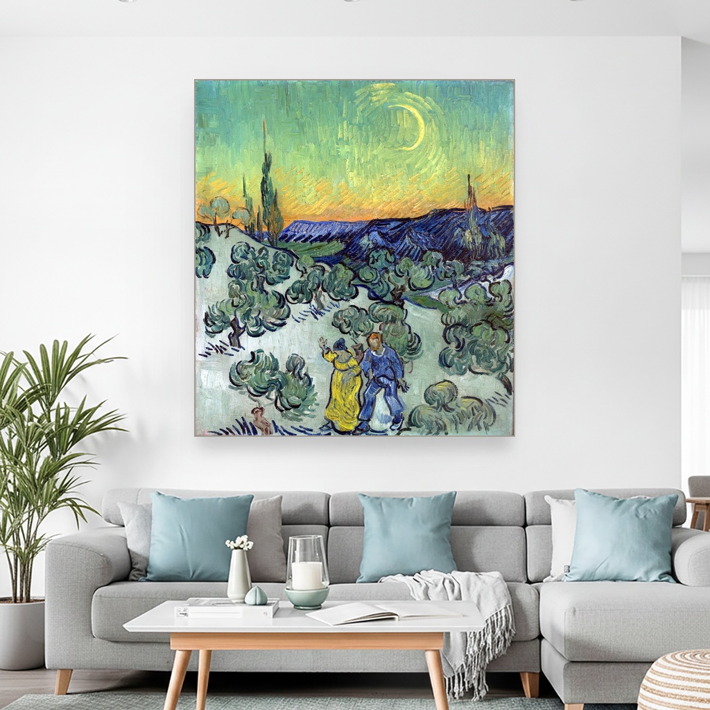 Šetnja u sumrak, Vincent van Gogh, A Walk at Twilight, slika na platnu 2 Šetnja u sumrak, Vincent van Gogh, A Walk at Twilight, slika na platnu - Slika 2