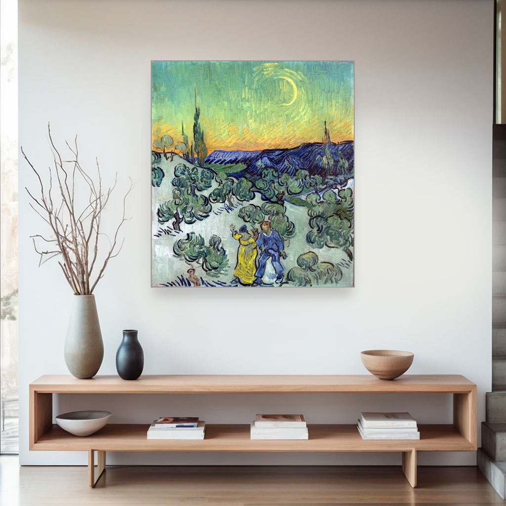 Šetnja u sumrak, Vincent van Gogh, A Walk at Twilight, slika na platnu 4 Šetnja u sumrak, Vincent van Gogh, A Walk at Twilight, slika na platnu - Slika 4