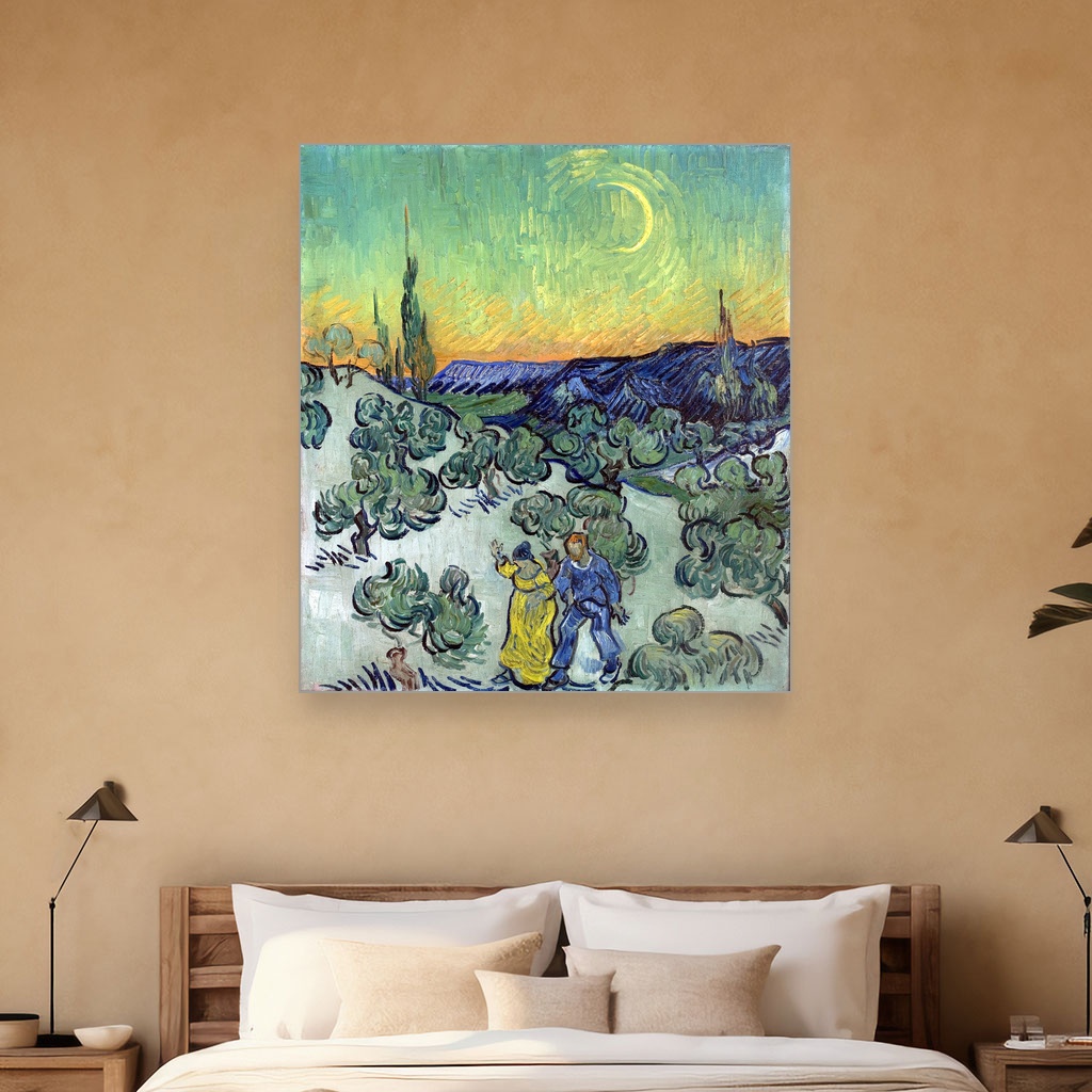 Šetnja u sumrak, Vincent van Gogh, A Walk at Twilight, slika na platnu 5 Šetnja u sumrak, Vincent van Gogh, A Walk at Twilight, slika na platnu - Slika 5