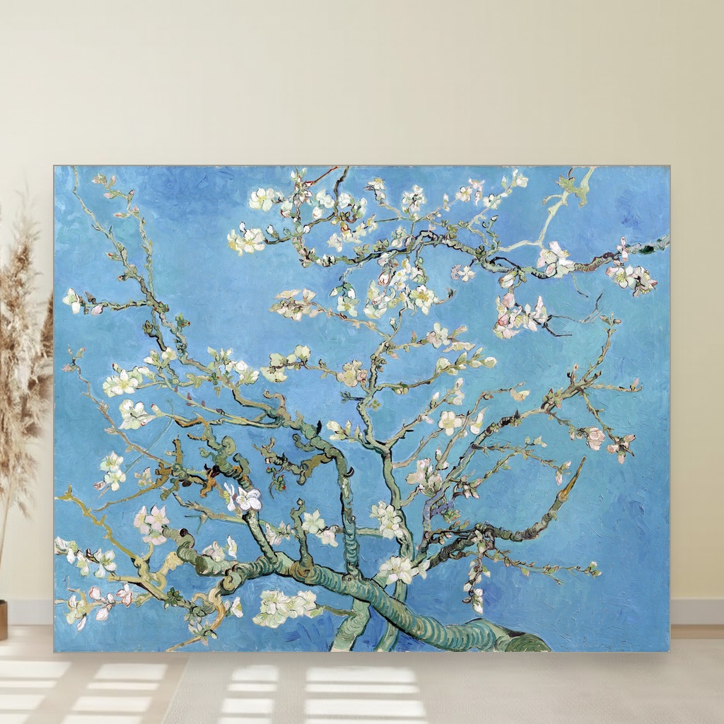 6 inspirativnih slika cveća za vaš dom 5 Bademovo cvetanje slika na platnu Nova Art Studio