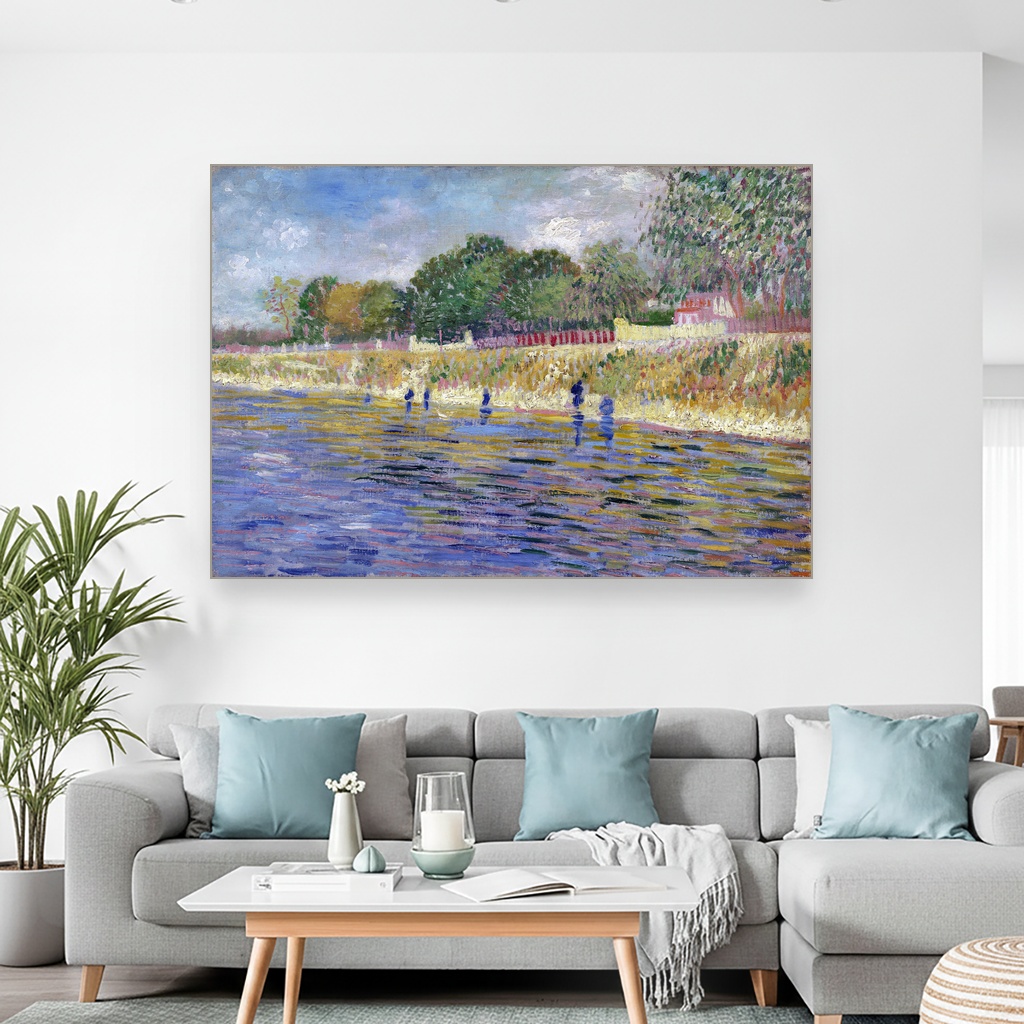 Obala Sene, Vincent van Gogh, Bank of the Seine, slika na platnu 2 Obala Sene, Vincent van Gogh, Bank of the Seine, slika na platnu - Slika 2