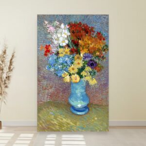 Cveće u plavoj vazi, Vincent van Gogh, Flowers in a blue vase, slika na platnu