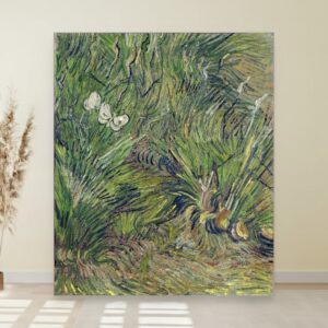 Vrt sa leptirima, Vincent van Gogh, Garden with butterflies, slika na platnu