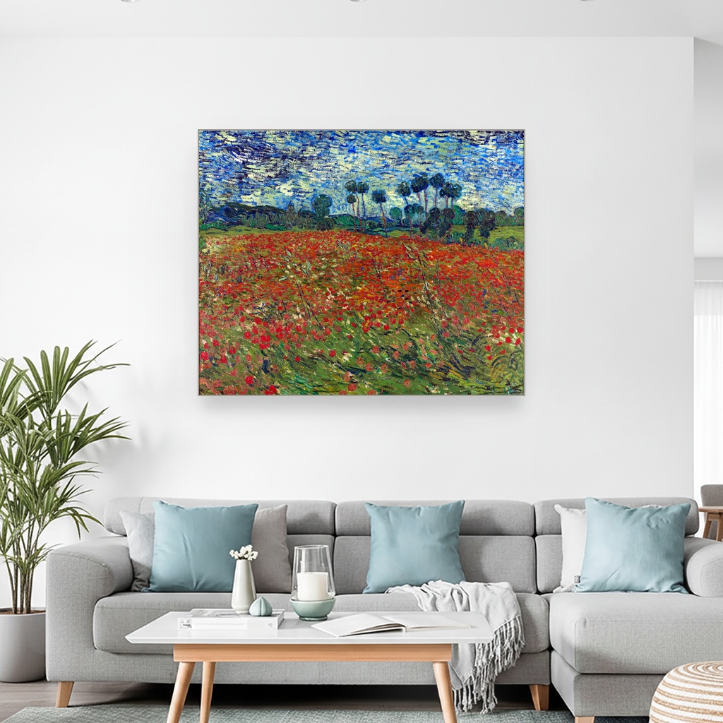 Polje makova, Vincent van Gogh, Poppy field, slika na platnu 2 Polje makova, Vincent van Gogh, Poppy field, slika na platnu - Slika 2