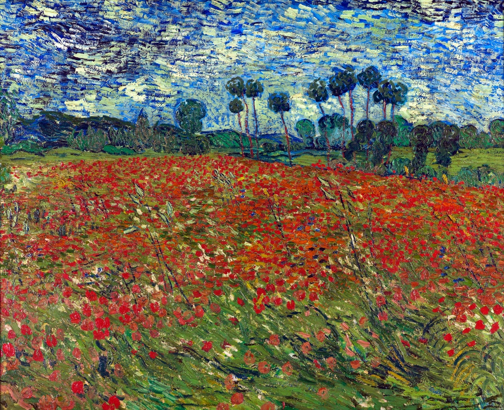 Polje makova, Vincent van Gogh, Poppy field, slika na platnu 8 Polje makova, Vincent van Gogh, Poppy field, slika na platnu - Slika 8