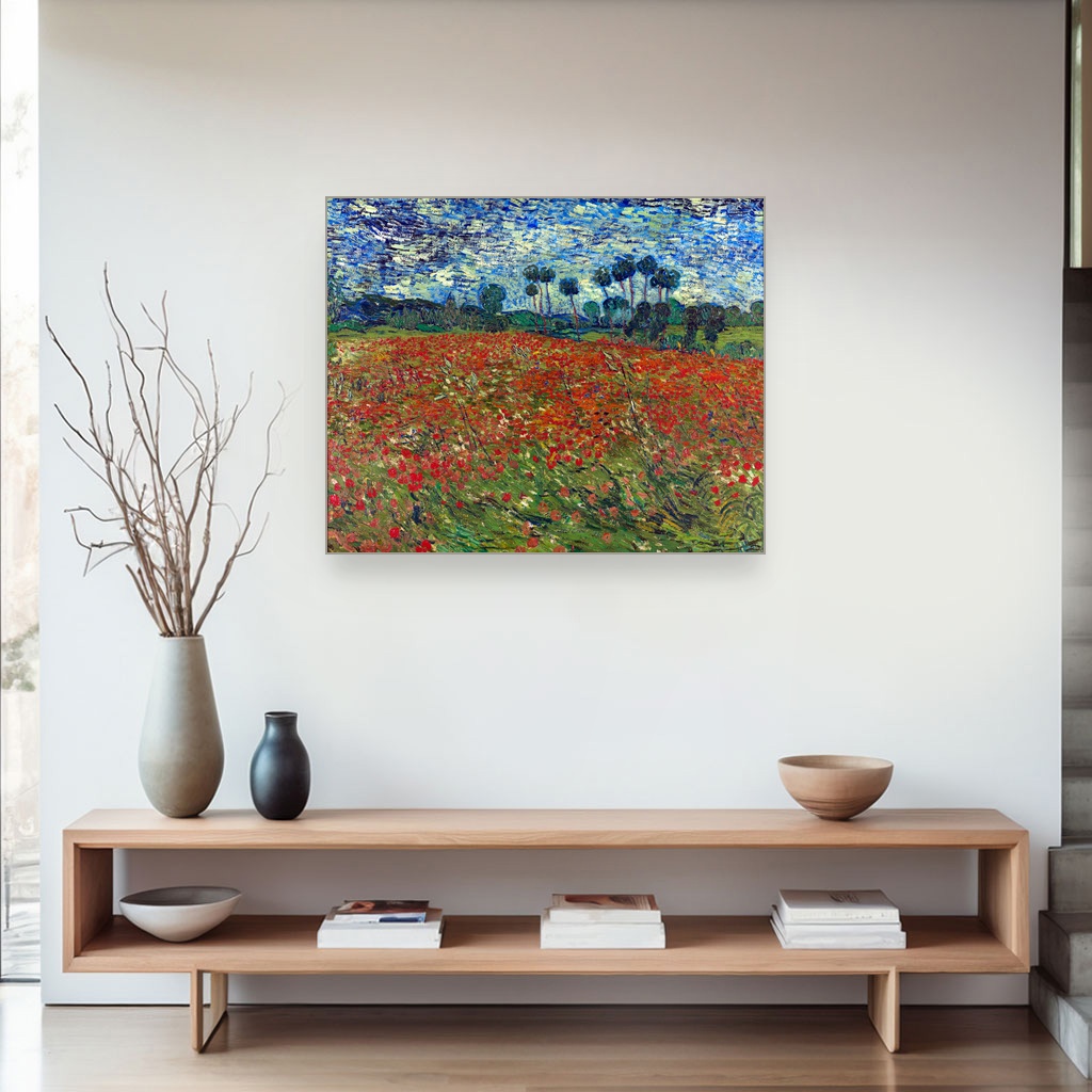 Polje makova, Vincent van Gogh, Poppy field, slika na platnu 4 Polje makova, Vincent van Gogh, Poppy field, slika na platnu - Slika 4