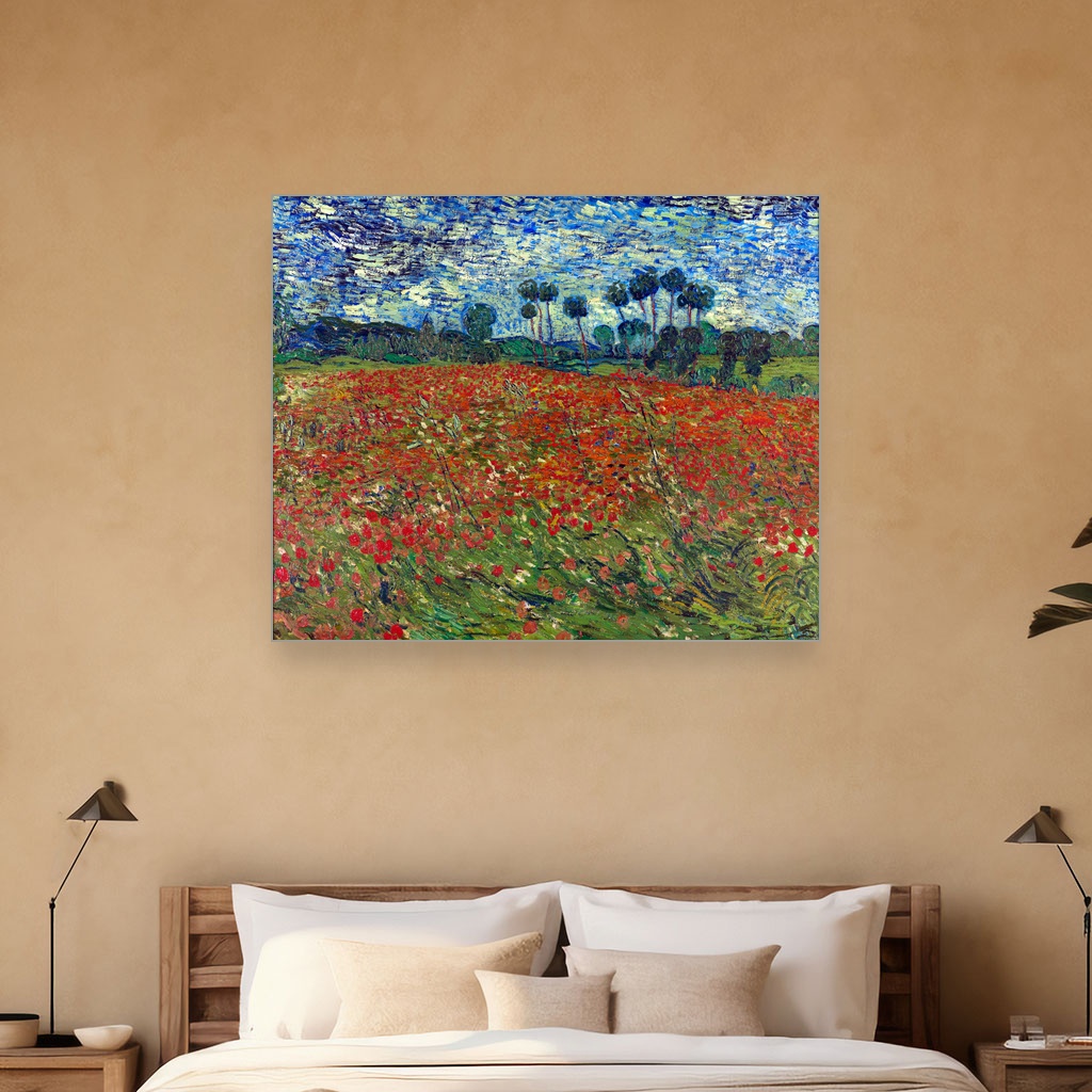 Polje makova, Vincent van Gogh, Poppy field, slika na platnu 5 Polje makova, Vincent van Gogh, Poppy field, slika na platnu - Slika 5