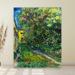 Vrt azila u Sen Remiju, Vincent van Gogh, The garden of the asylum at Saint-Rémy, slika na platnu