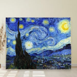 Zvezdana noć, Vincent van Gogh, The Starry Night, slika na platnu