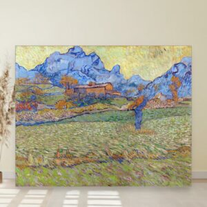 Žita u planinskom pejzažu, Vincent van Gogh, Wheat fields in a mountainous landscape, slika na platnu