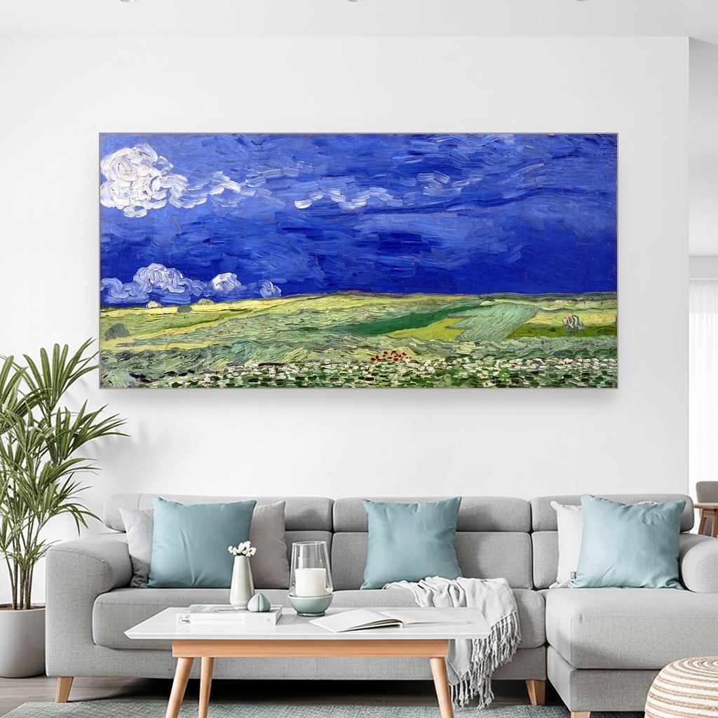 Žito pod olujnim oblacima, Vincent van Gogh, Wheatfield under Thunderclouds, slika na platnu 2 Žito pod olujnim oblacima, Vincent van Gogh, Wheatfield under Thunderclouds, slika na platnu - Slika 2