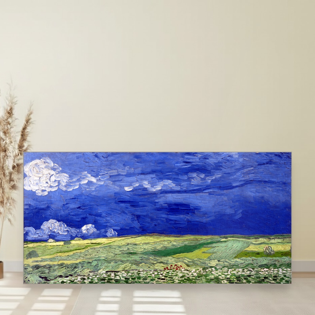 Žito pod olujnim oblacima, Vincent van Gogh, Wheatfield under Thunderclouds, slika na platnu 1 Žito pod olujnim oblacima, Vincent van Gogh, Wheatfield under Thunderclouds, slika na platnu