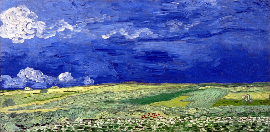 Žito pod olujnim oblacima, Vincent van Gogh, Wheatfield under Thunderclouds, slika na platnu 8 Žito pod olujnim oblacima, Vincent van Gogh, Wheatfield under Thunderclouds, slika na platnu - Slika 8