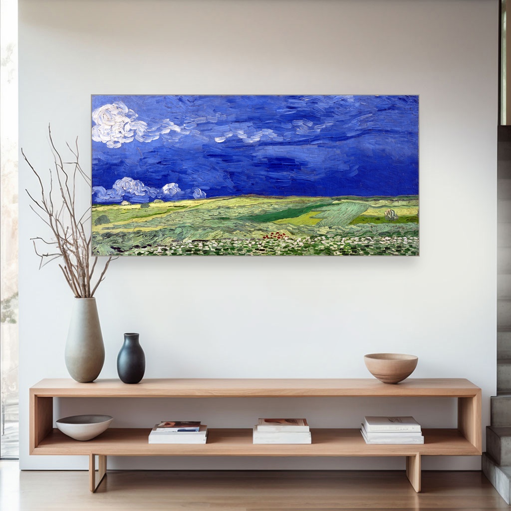 Žito pod olujnim oblacima, Vincent van Gogh, Wheatfield under Thunderclouds, slika na platnu 4 Žito pod olujnim oblacima, Vincent van Gogh, Wheatfield under Thunderclouds, slika na platnu - Slika 4