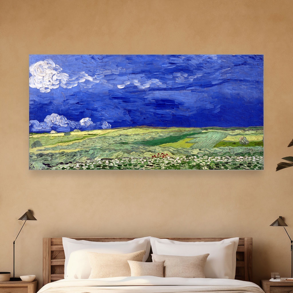 Žito pod olujnim oblacima, Vincent van Gogh, Wheatfield under Thunderclouds, slika na platnu 5 Žito pod olujnim oblacima, Vincent van Gogh, Wheatfield under Thunderclouds, slika na platnu - Slika 5