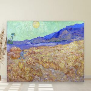 Žetva sa žetelcem, Vincent van Gogh, Wheatfield with a reaper, slika na platnu