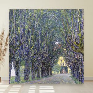 Aleja na dvorcu Kamer, Gustav Klimt, Allee at Schloss Kammer, slika na platnu