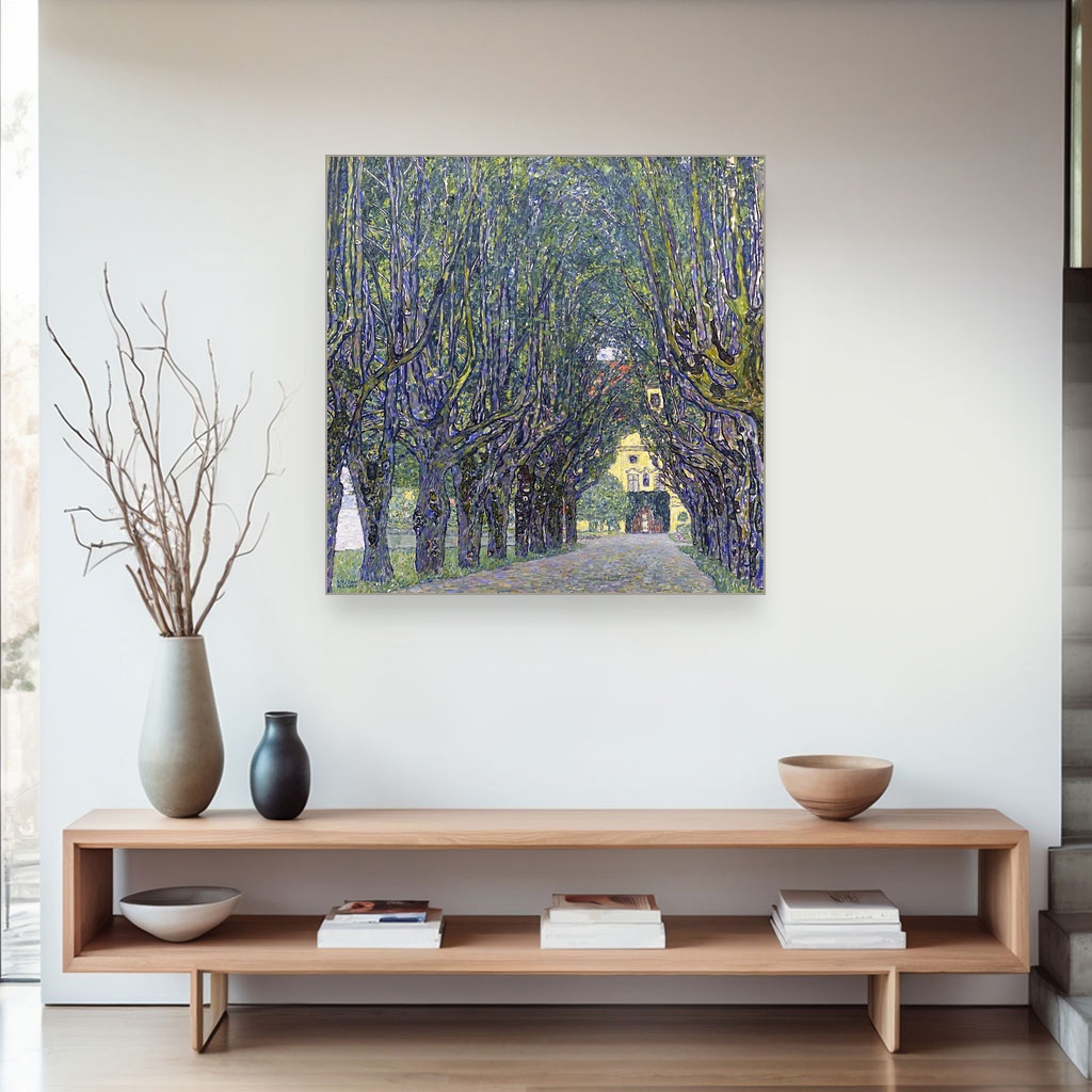 Aleja na dvorcu Kamer, Gustav Klimt, Allee at Schloss Kammer, slika na platnu 4 Aleja na dvorcu Kamer, Gustav Klimt, Allee at Schloss Kammer, slika na platnu - Slika 4