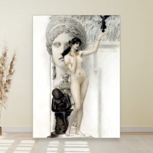 Allegorija skulpture, Gustav Klimt, Allegory of Sculpture, slika na platnu