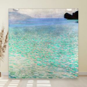 6 zlatnih Klimtovih reprodukcija za svaku prostoriju 8 Attersee na jezeru, Gustav Klimt, Attersee, slika na platnu