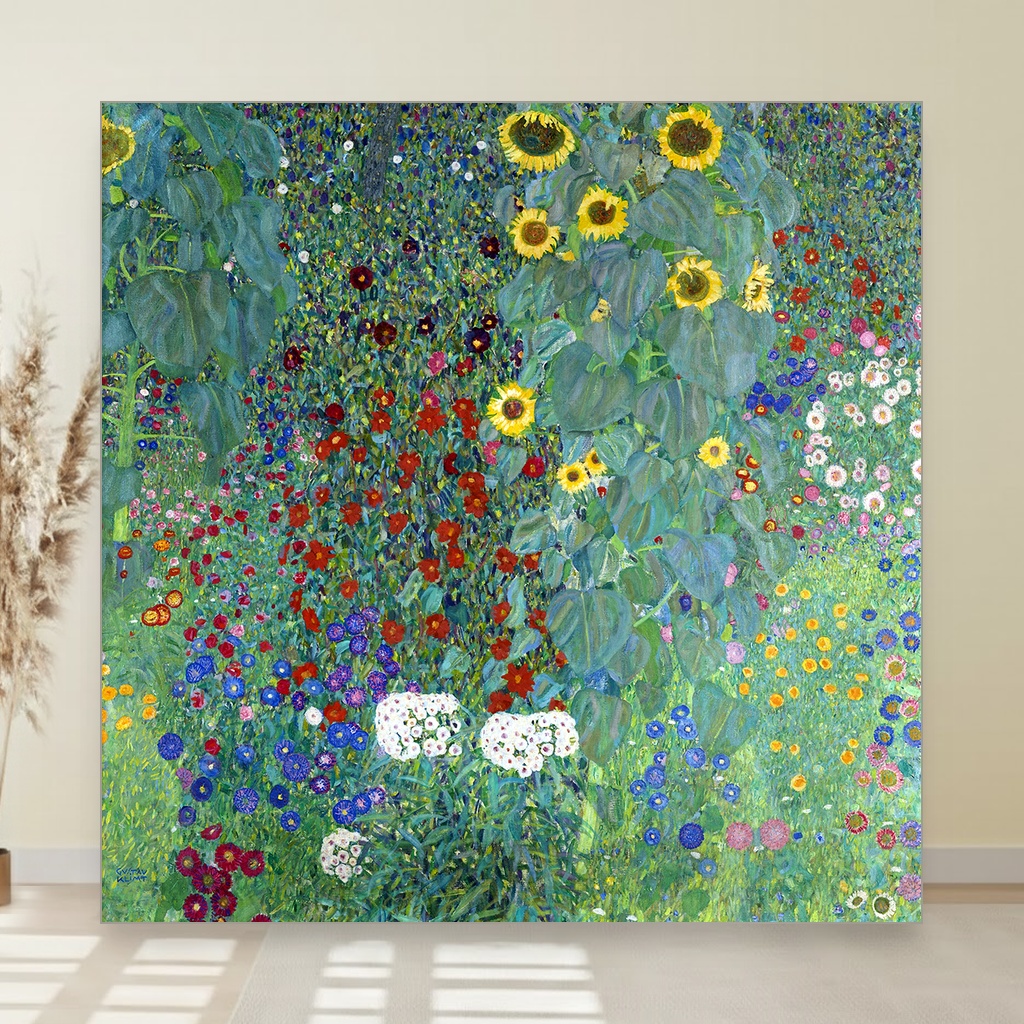 Bašta na farmi sa suncokretima, Gustav Klimt, Farm Garden with Sunflowers, slika na platnu 1 Bašta na farmi sa suncokretima, Gustav Klimt, Farm Garden with Sunflowers, slika na platnu