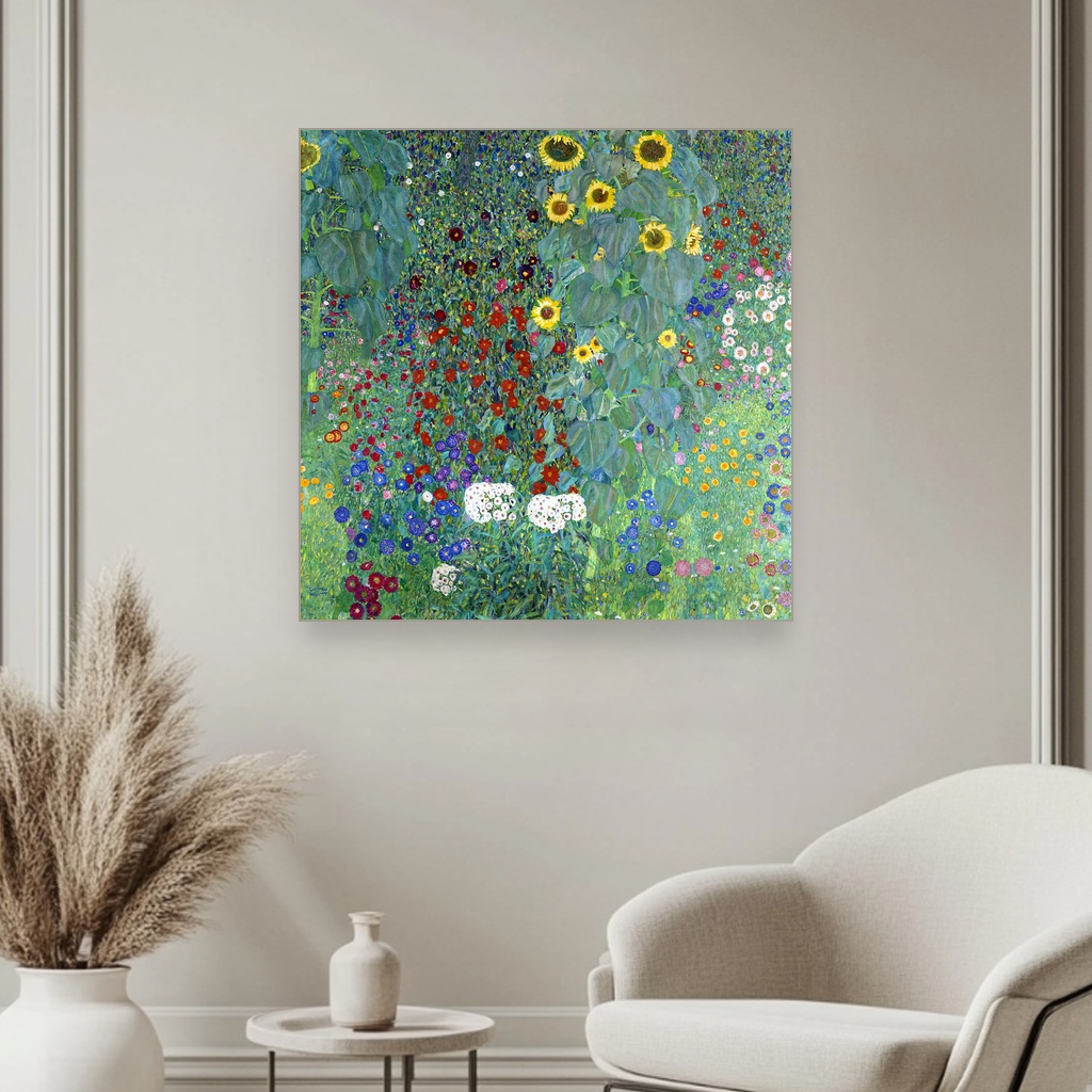 Bašta na farmi sa suncokretima, Gustav Klimt, Farm Garden with Sunflowers, slika na platnu 3 Bašta na farmi sa suncokretima, Gustav Klimt, Farm Garden with Sunflowers, slika na platnu - Slika 3