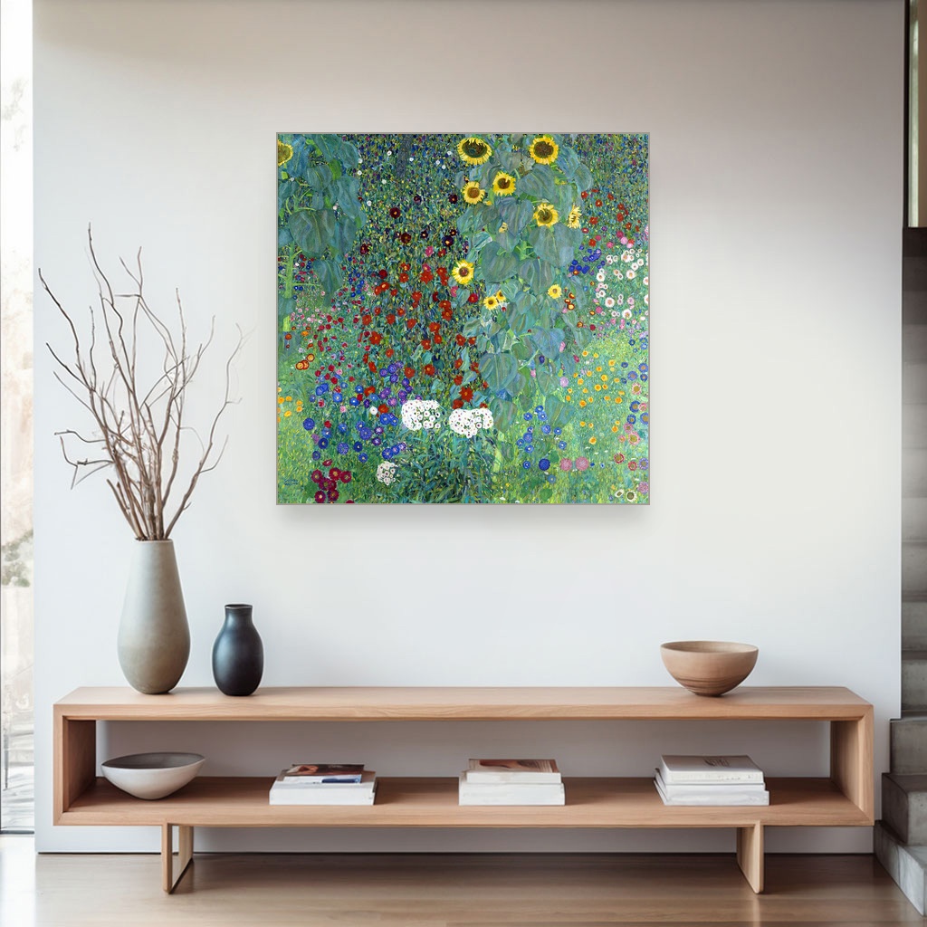 Bašta na farmi sa suncokretima, Gustav Klimt, Farm Garden with Sunflowers, slika na platnu 4 Bašta na farmi sa suncokretima, Gustav Klimt, Farm Garden with Sunflowers, slika na platnu - Slika 4