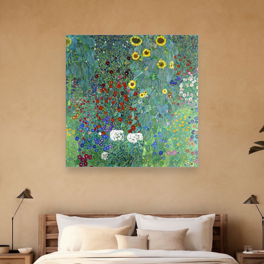 Bašta na farmi sa suncokretima, Gustav Klimt, Farm Garden with Sunflowers, slika na platnu 5 Bašta na farmi sa suncokretima, Gustav Klimt, Farm Garden with Sunflowers, slika na platnu - Slika 5